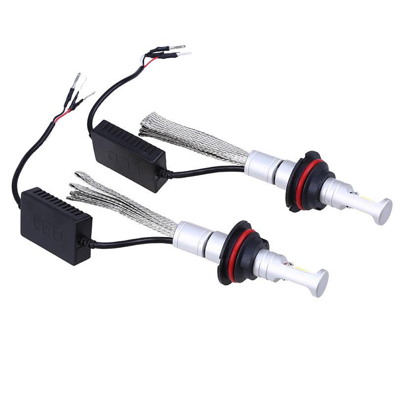 1 Pair Auto Car Headlight Bulbs Waterproof Surper Bright 6500K White External Light 9004/9007