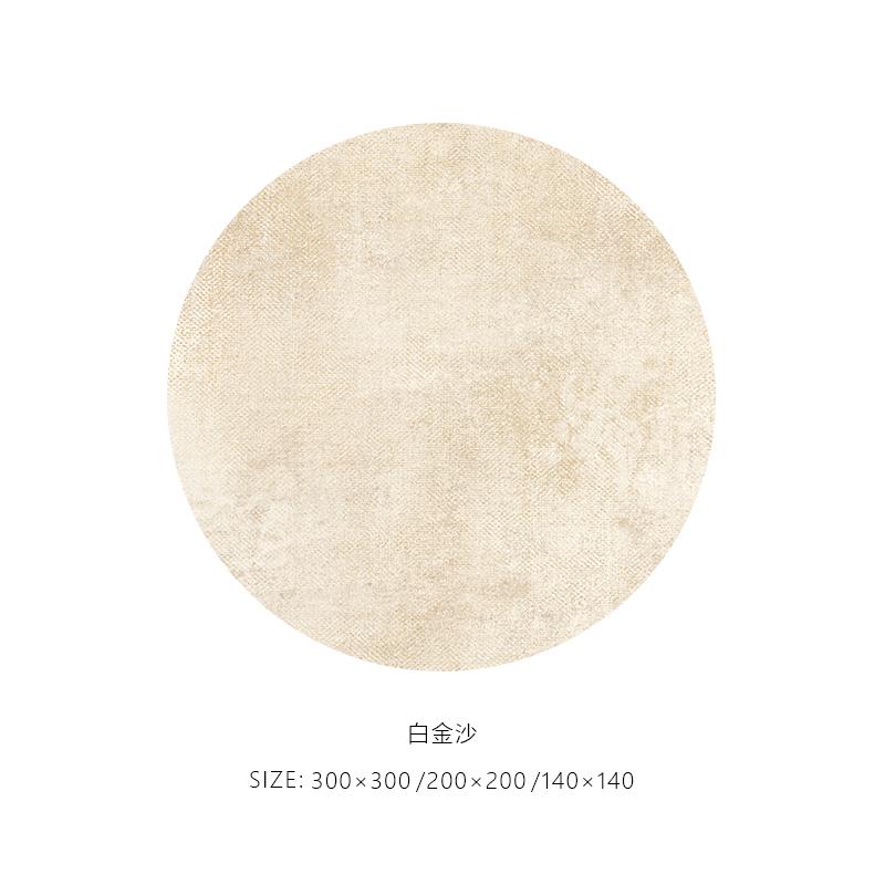 

Кремовый стиль Декор гостиной Круглый ковер Пушистые мягкие коврики для спальни Большой площади Толстый коврик для прихожей Домашний плюшевый коврик для пола 200x200CM