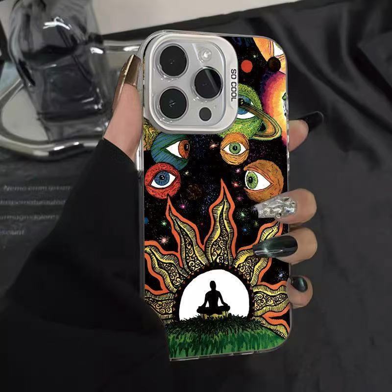 Planet eyes for iphone17 mobile phone case Apple 15promax/14 foreign trade 13pro12 personality 16xr