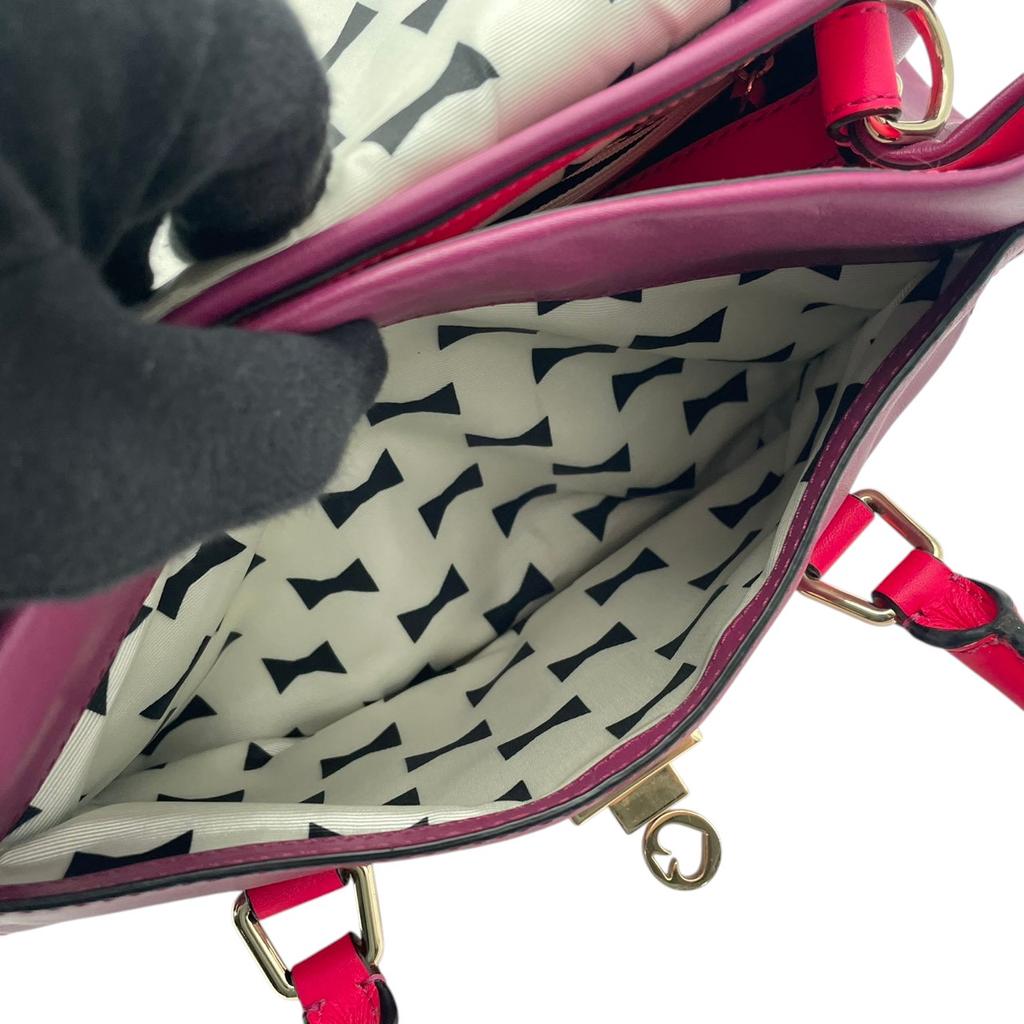 Used Kate Spade Handbag Catherine Street Catherine Street JoanieHandbag purple/pink leather Women