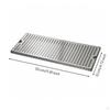 Stainless Steel Drop Tray Drainage Holes Bar Finger Grips Silver 30CM