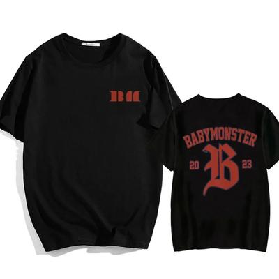 BABYMONSTER Kpop Band T-shirt Koreaanse Mode Zomer Print T-shirt Korte Mouw Comfortabele T-shirts Dameskleding
