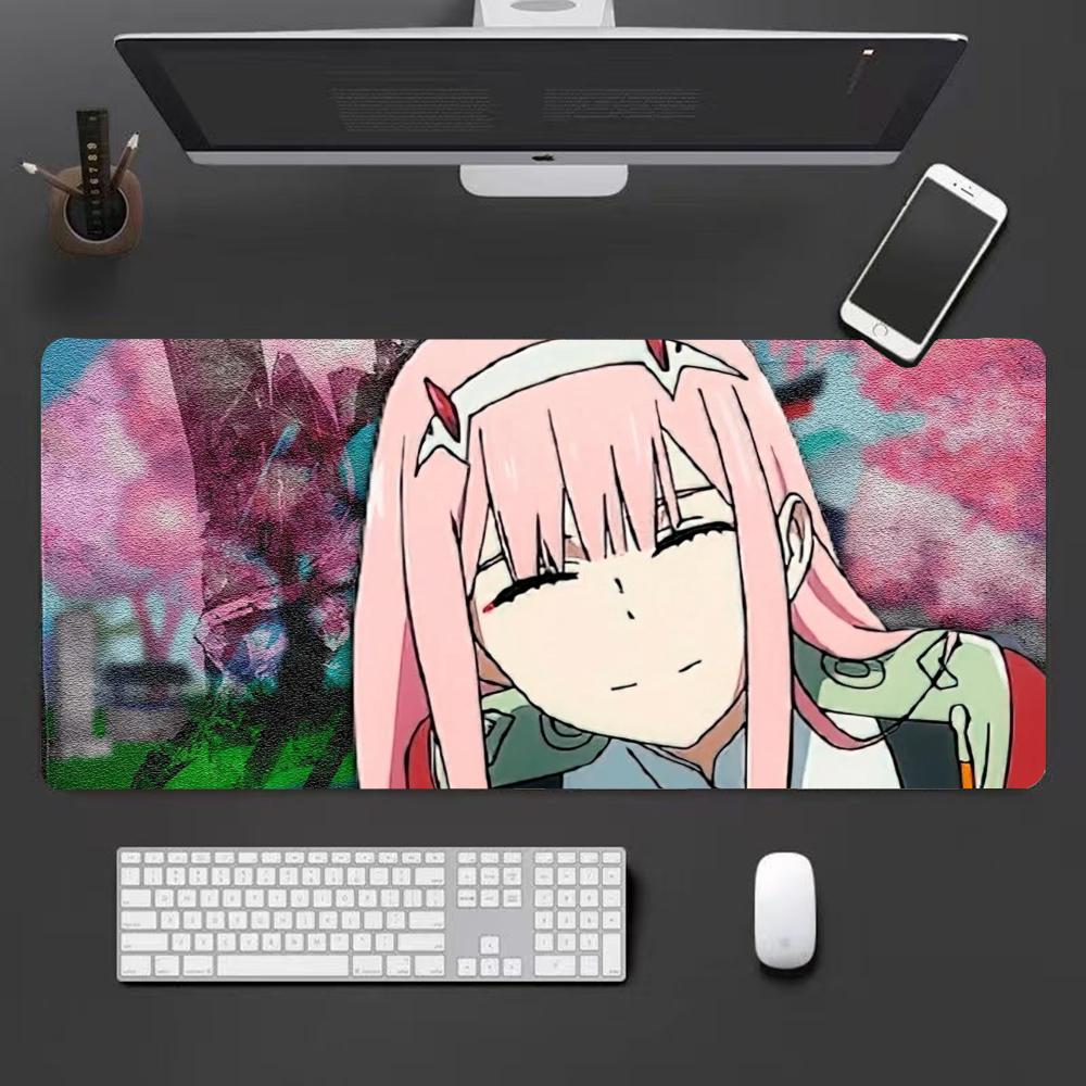 Zero two Mouse Pad Cute HD Mousepad Pad Extended Gaming Keyboard LargeMousepad xcm XXL Gamer Mousepad