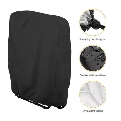 Folding Chair Dust Cover Waterproof UV-Proof Oxford Fabric Heavy Duty Weather-resistant Outdoor Patio Collapsible Chair Protection Bag
