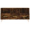 TV Cabinet Smoked Oak 102x36x50 Cm Wood Based Panel
