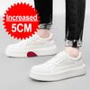 Summer Men Casual Elevator Shoes Head Layer Leather Shoes Invisible Increase 5CM Outdoor Leisure Non-slip Soft Not Tired Feet