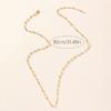 Eye Catching Colorful Crystal Neckpiece Adjustable Length Clavicle Chain Long Y-Shaped Neckchain for Fashion Ladies