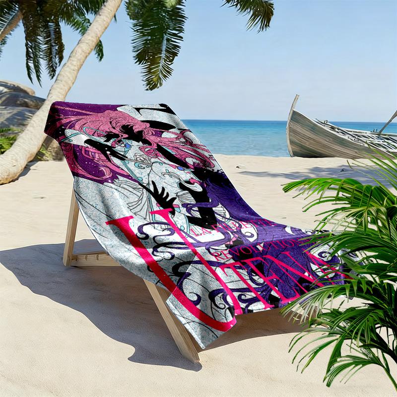 Revolutionary Girl Utena 2D Flat Print Beach Towel, Large Soft Quick Dry Towel for Beach Camping SwimmingXSTJ0915333