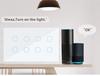 Zigbee 8-Way Smart Touch Panel Switch for Hotel Room Lights - Alexa Compatible Remote Wireless Control