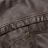 Motorcycle Thickened Artificial Leather Coat Men Winter Warm Man Artificial  Leather CoatMens Plus Velvet Men Moto Biker Riding Fleece Jacket