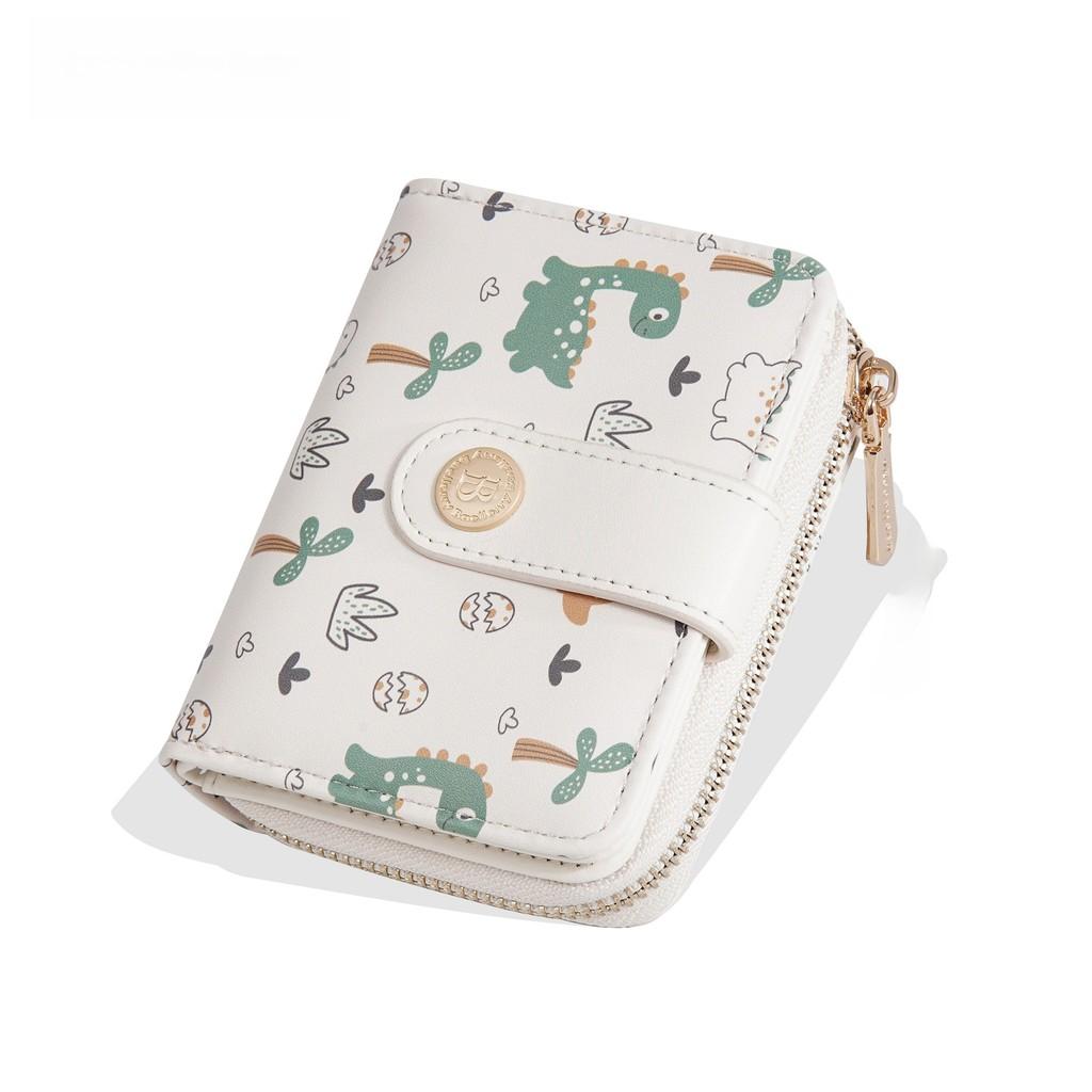 Print Pattern Dinosaur Wallet Animal Portable Card Case Coin Purse Gift Cartoon