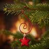 Spiral Hanging Hooks 20 Pcs Christmas S-Shaped Ornament Hooks, Metal Wire Hanger for Xmas Tree Ornaments, Crafts, Balls, Baubles, Decorations Display