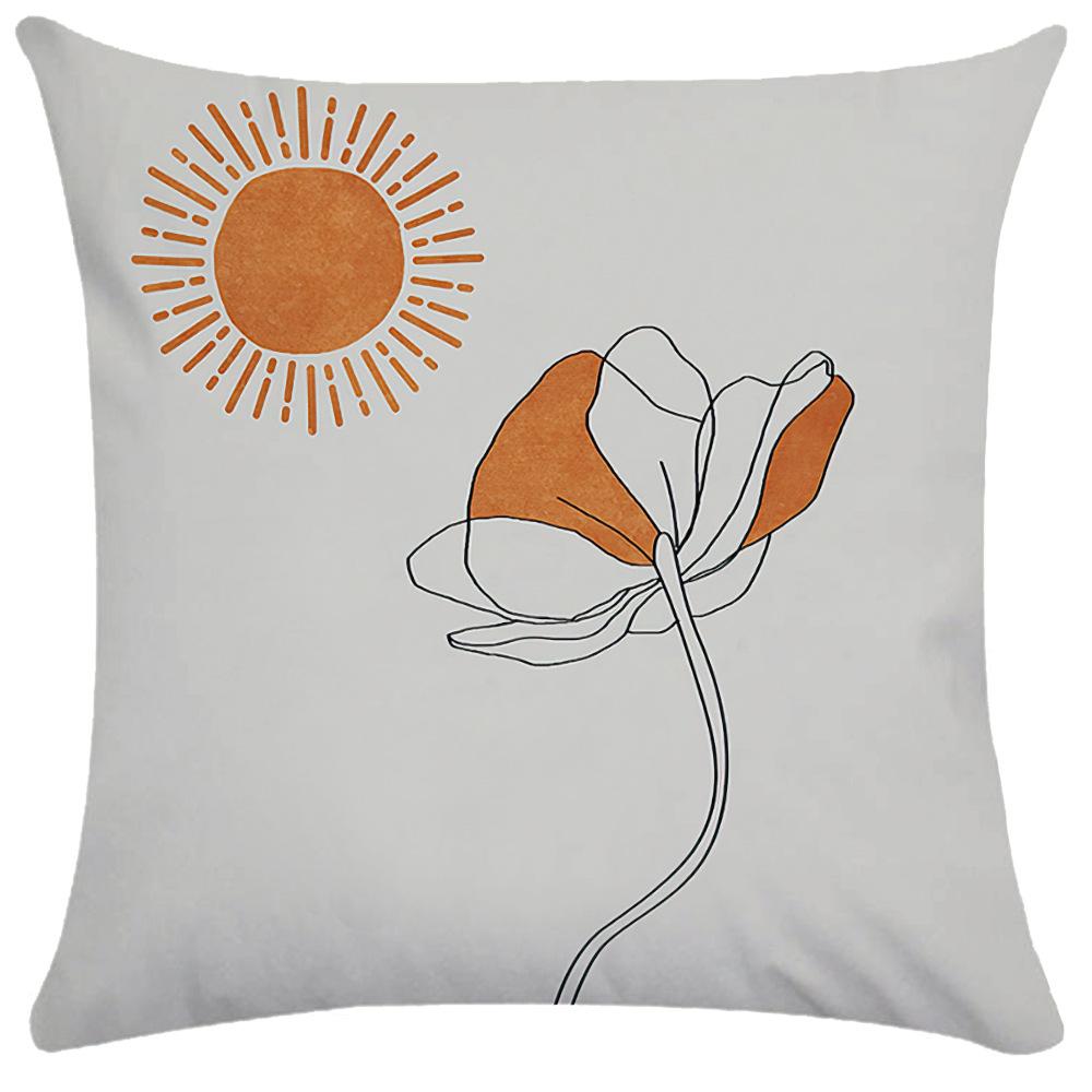 

Наволочки оранжевой серии Наволочки для пар на День святого Валентина Диванные подушки Автомобильные офисные подушки Домашние наволочки 40X40CM