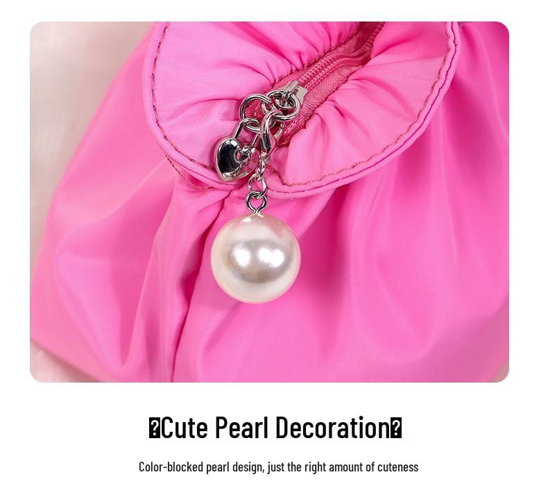 Travel Cosmetic Bag: High-Value, Pleated, Waterproof, Multi-Color, Portable Toiletry Storage