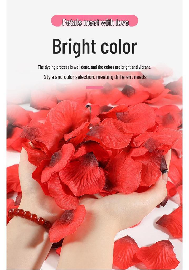 Non-Woven Artificial Rose Petals for Wedding Decorations and Hand-Thrown Arrangements