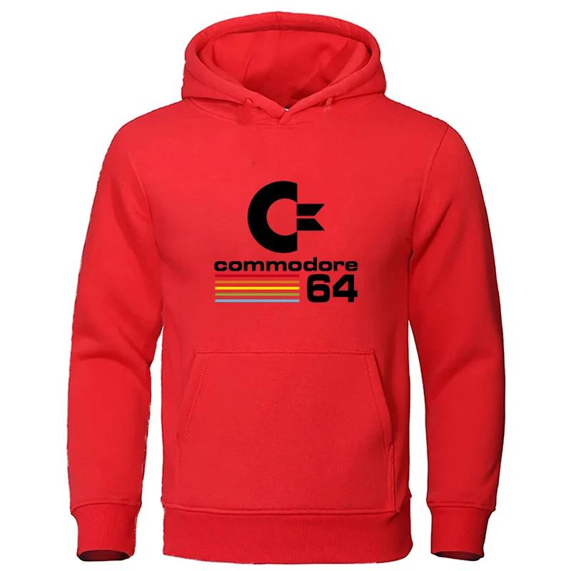 Bequemer Herren-Hoodie-Trainingsanzug für Herbst und Winter, Herren-Sweatshirt Commodore 64, coole Kleidung, Langarm-Hoodies, Street-Hoodie