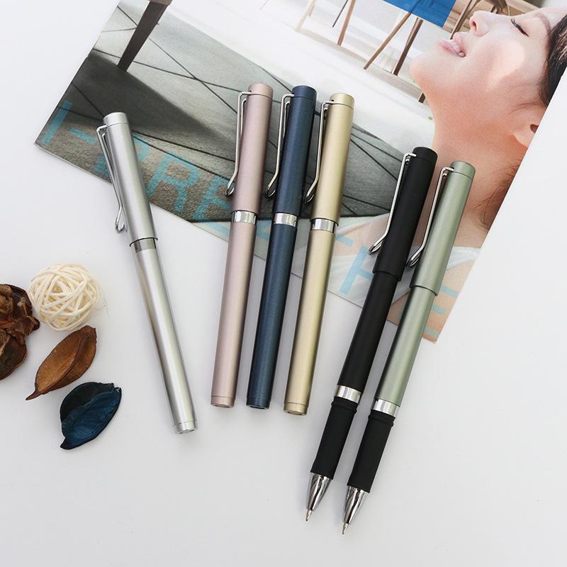 Customizable Black Signature Pen - Large-Capacity Refill, Neutral Design for Business & Office Gifts
