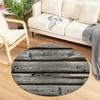 Wooden Pattern Round Carpet for Home Living Room Bedroom Kitchen Bathroom Floor Mat Decorative Anti-slip Circle Carpets Area Rug