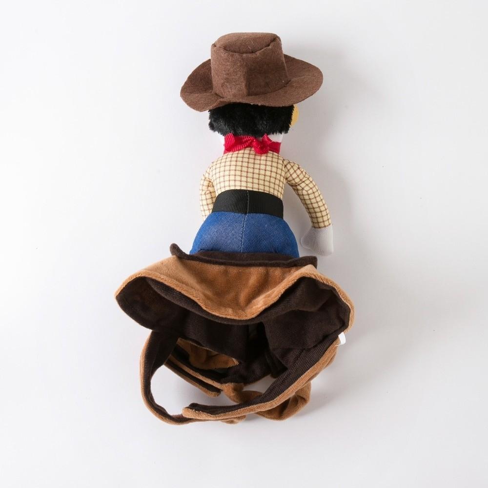 Novelty Dog Riding Denim Clothing Adjustable Cat Party Dressed Up Dog Cosplay Costumes Photo Prop