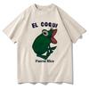 Bad Bunny Debi Tirar Mas Fotos Album Print Tričko Hip Hop EL COQUI Žába Unisex Módní Potisk Tričko Čistá Bavlna Streetwear Topy