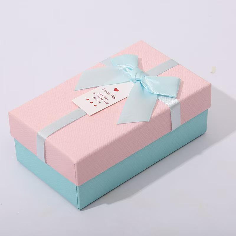 

Small Rectangular Gift Box for Lipstick, Wedding Candy, Keychain, Birthday - Two-Piece Lid Design