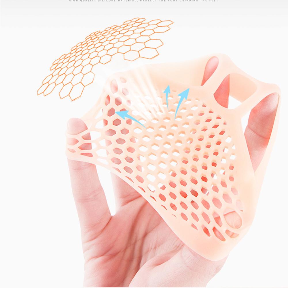 Silicone Foot Care Forefoot Cushion Pain Prevention Insole Women High Heel Shoes Foot Blister Toes Insert Pain Relief Pads Cover