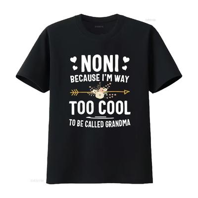 Noni Weil ich viel zu cool bin, um Oma genannt zu werden T-Shirt vintage gewaschen Bequem Atmungsaktiv Leicht dehnbar Vielseitig