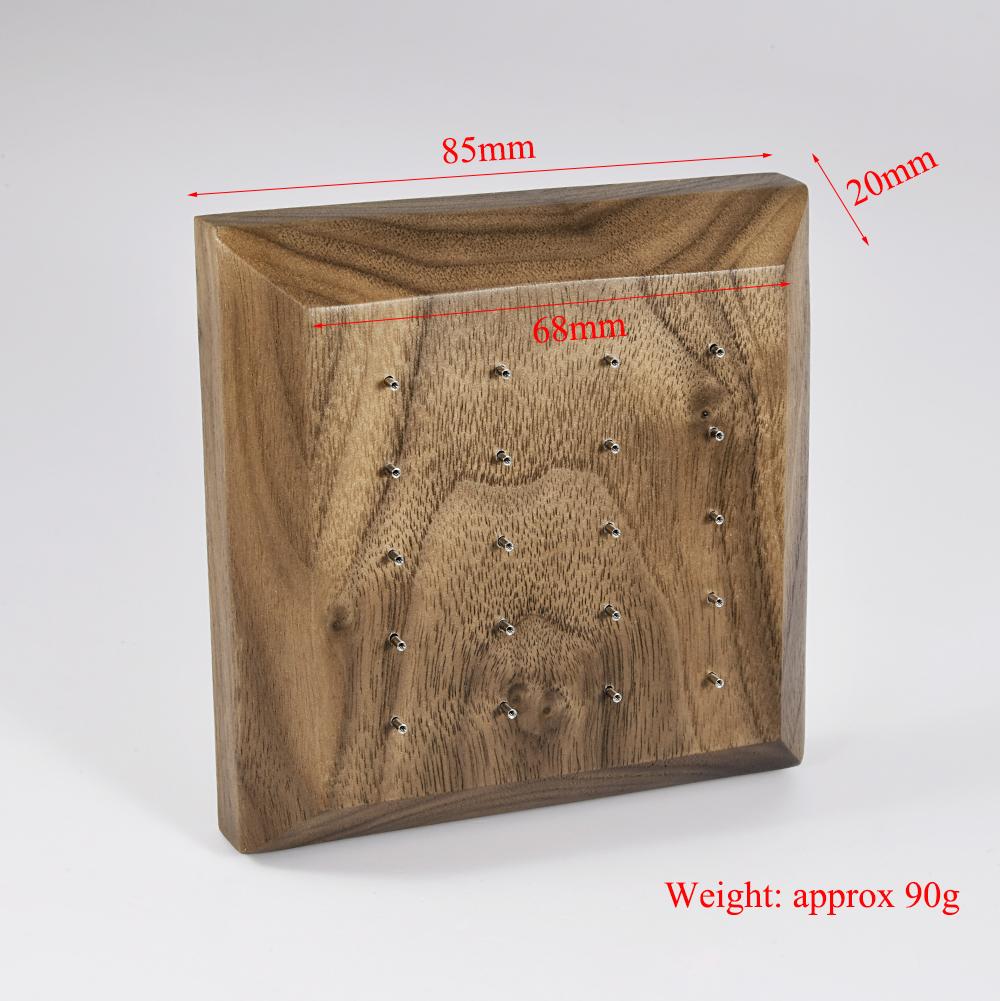 Solid Wood Stand Labret Dermal Anchor Body Piercing Jewelry Top Display Seller Cases Display Tool with Screw Thread