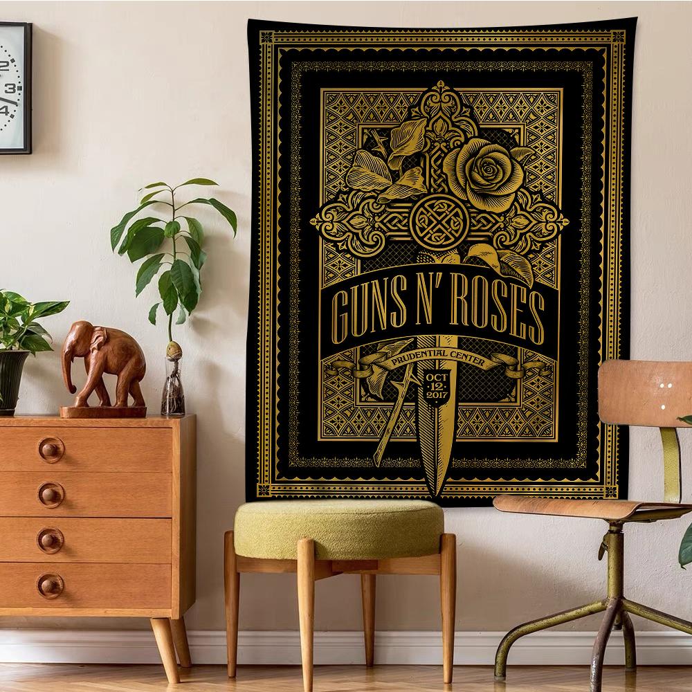 GGuns NN RRoses RRock Band Hanging Bohemian Tapestry Bohemian Wall Tapestries Mandala Cheap Hippie Wall Hanging