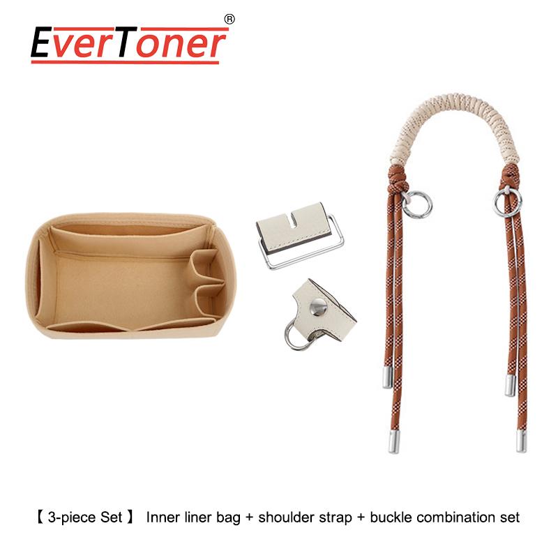 EverToner Fashion Handmade Woven Handbags Strap for H lunch box bag modified buckle/inner liner Universal Bag Parts Accessories