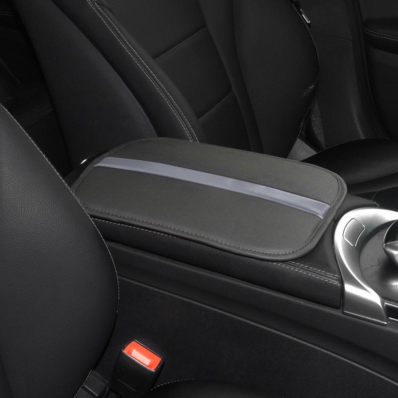 Universal Non-Slip Black Car Armrest Pad - Wear-Resistant Interior Accessory