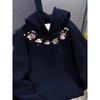Youth Velvet Cartoon Hooded Sweatshirt - Casual Autumn/Winter Trend for Couples
