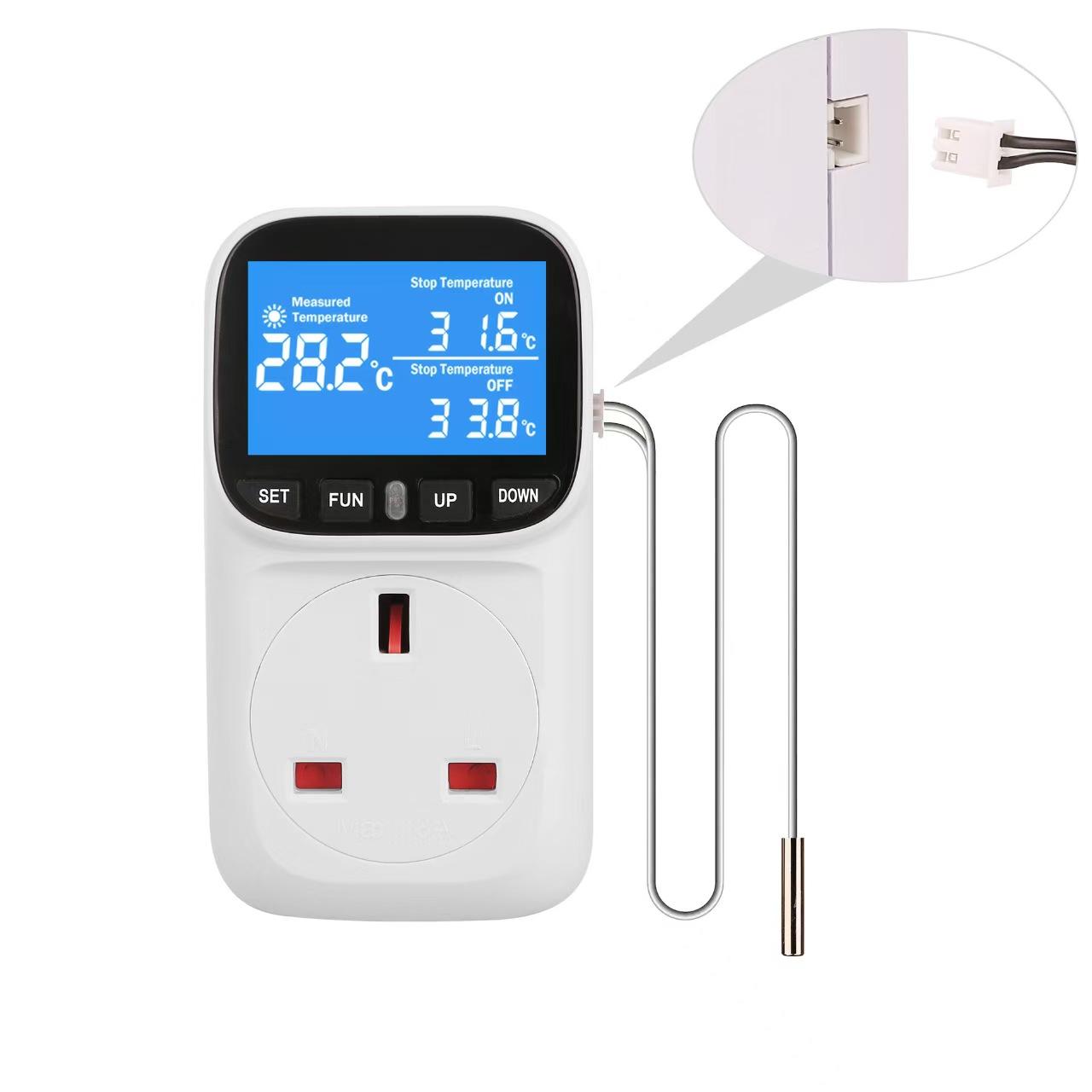 

Цифровой водонепроницаемый регулятор температуры микрокомпьютерный термостат для аквариума рептилий NTC датчик