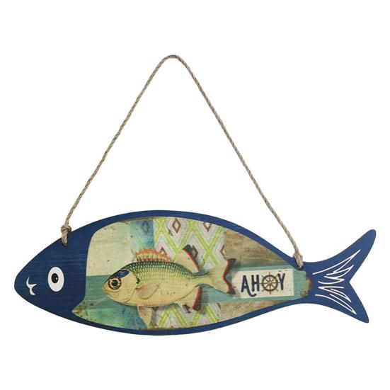 Unique Summer Hanging Sign Stylish Mediterranean Style Decorative Wall-mounted  Plate Ornament