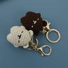Mini Bear Handmade Woven Pendant, Cute Yarn Knitted Keychain, Couple Style Cartoon Bag Pendant