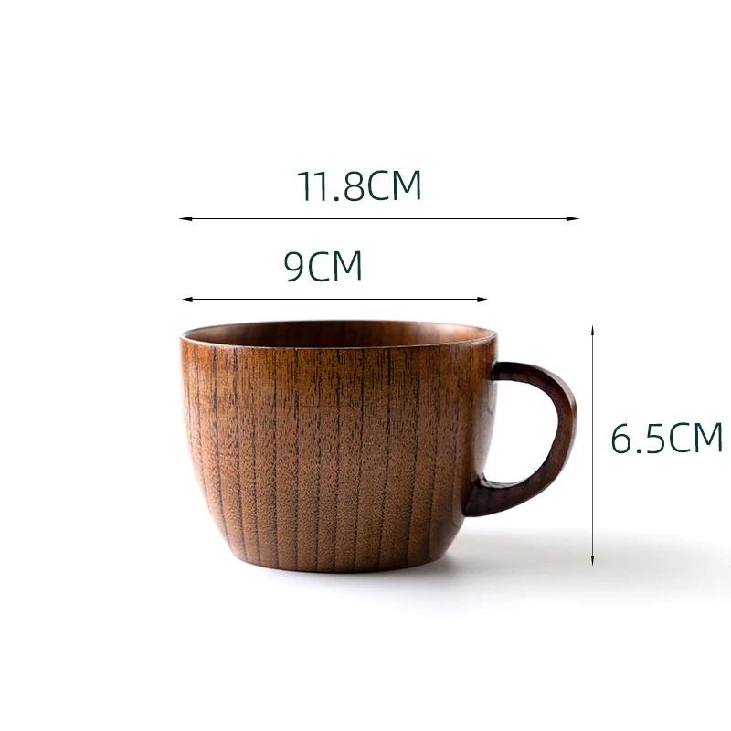 Copos de Madeira Barrigudos Feitos à Mão Copos de Madeira de Abeto Natural Cerveja Chá Café Leite Água Copo Utensílios de Bebida para Cozinha Bar