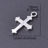 15pcs Crosses Charms Pendant Alloy Cross Metal Antique Silver Color Pendants Making DIY Handmade Jewelry Components Accessories