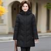 Plus Size 6XL Middle Age Women's Autumn Winter Jackets New In Coats Elegant Loose Thick Warm Long Parkas Female Outerwears