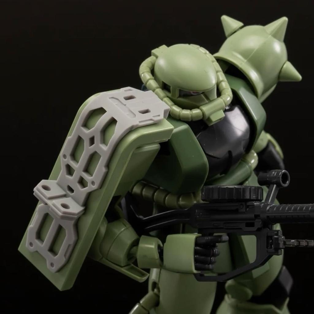 HGUC MS Detail-Up Parts 3D Printed PLA (HGUC 1/144 Zaku Shield Weapon Set)