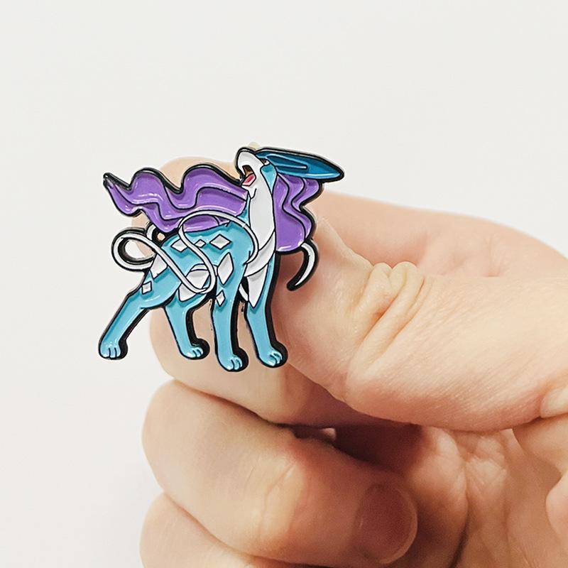 Anime Suikun Lapel Pins Backpack Jeans Enamel Brooch Women Fashion Jewelry Gifts Kawaii Elf Cartoon Badges