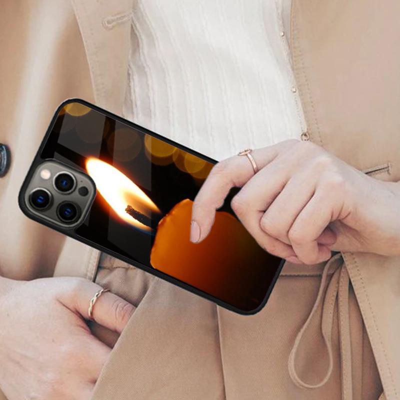 

Candle Light Romantic Peace Magnetic Phone Case For APPLE iPhone 17 Air 16 14 13 12 Pro Max 15 Plus Wireless MagSafe Cover iPhone 13mini
