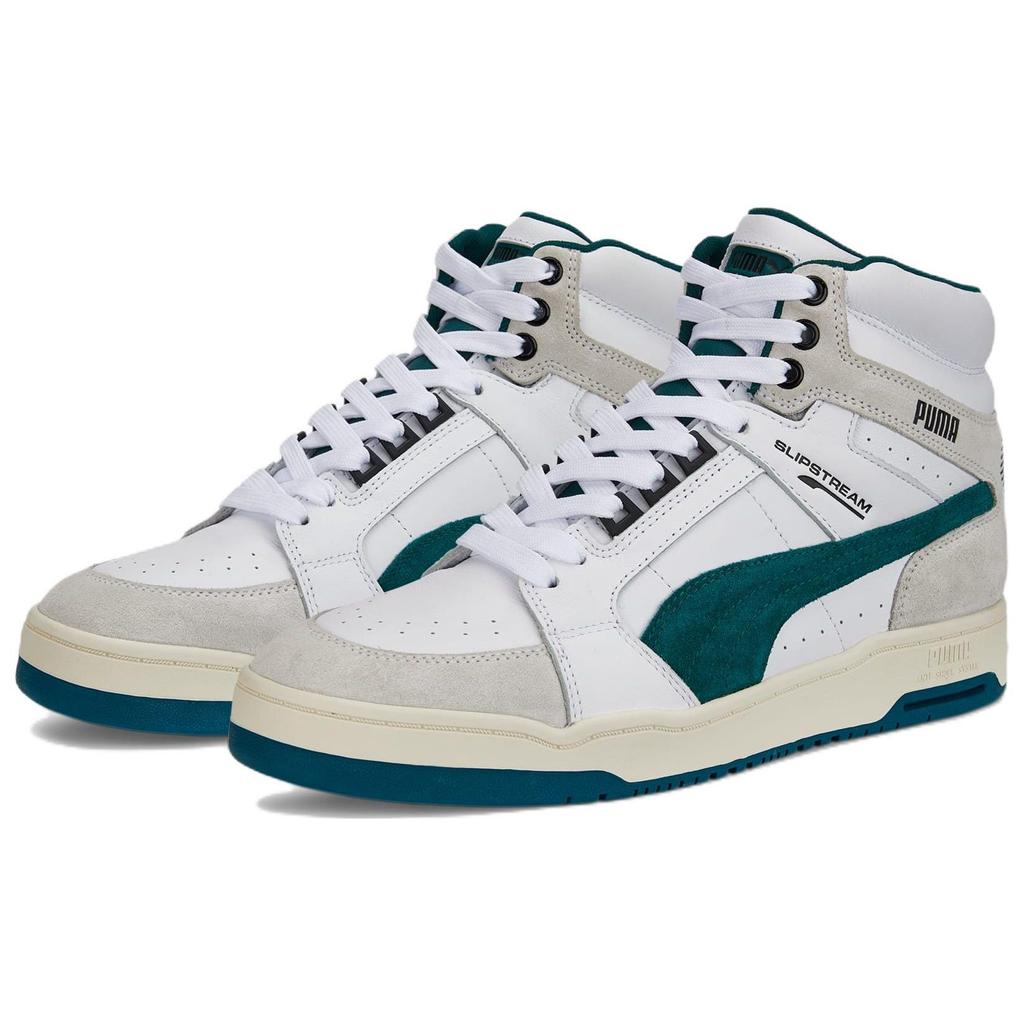 Puma Slipstream Mid Heritage High-Top Sneakers Unisex Sneakers White Green 386545-02