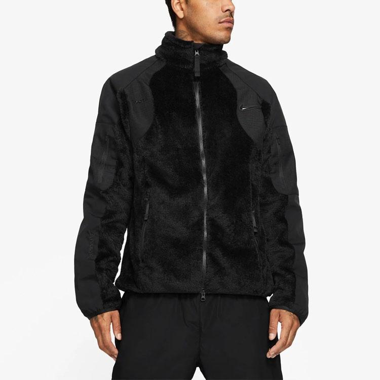 Nike X NOCTA Drake Polar Fleece Splicing Jacket Asia Sizing 'Black' Men's DA4133-010