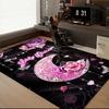 1PC Custom Name Moonlit Fantasy Garden Theme Floor Mat Ideal for Living Room, Game Rooms, Office, Bedroom Floor Mat Design