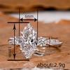 Six-claw Inlaid Horse Eye Ring Women's S-shaped Winding Lines Exquisite Jewelry Xiaohongshu Wedding Dress