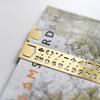 Vintage Messing Metall Multifunktionales Lesezeichen Schablone Lineal DIY Werkzeug Reisetagebuch Tagebuch Planer Zubehör Schreibwaren