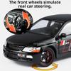 1:24 Lancer Evolution IX Car Model Toy Sound Light Doors Opened Shock Absorption Supercar Models Toys for Kids' Edutainment