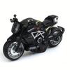 1:12 Handmade Police Motorcycle Model Toy - Pull Back Alloy Ornaments for Kids