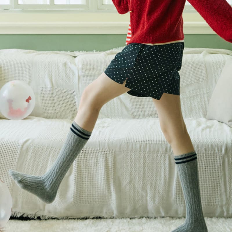 Bananasisters Preppy Cashmere Wool Striped Socks (3 Colors)