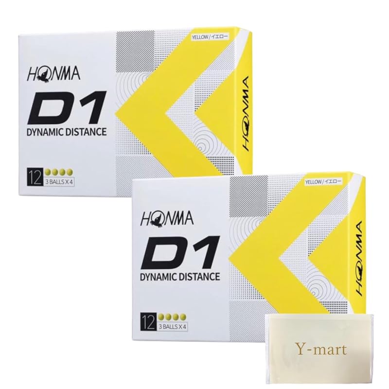

Honma Golf HONMA D1 golf ball BT2201 12 balls included yellow 2 box set [Bulk purchase. Comes with original tissue]